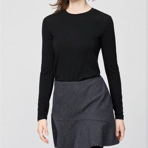 Women UNIQLO HEATTECH Soft Fleece Black Top Size S Full Sleeves